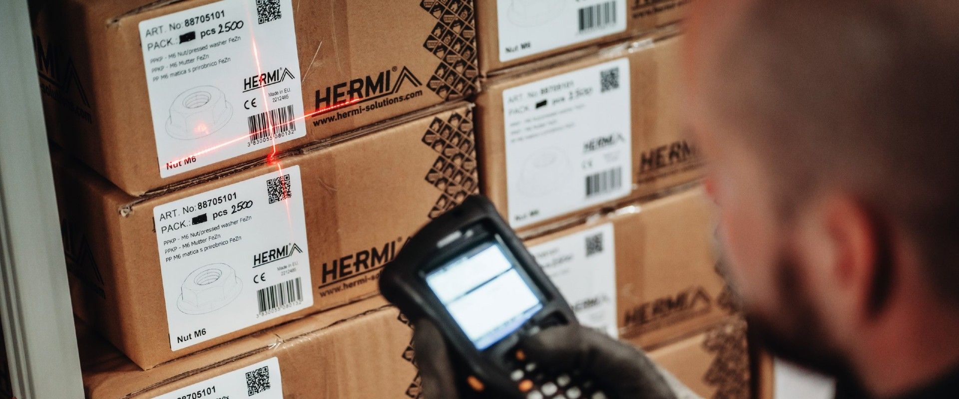 Hermi products with new marking labels and optimized cardboard packaging